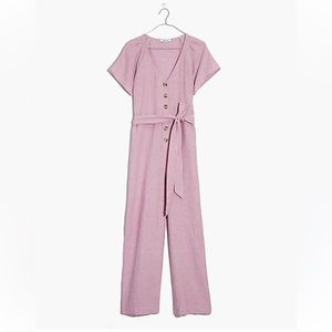 Madewell linen cotton jumpsuit